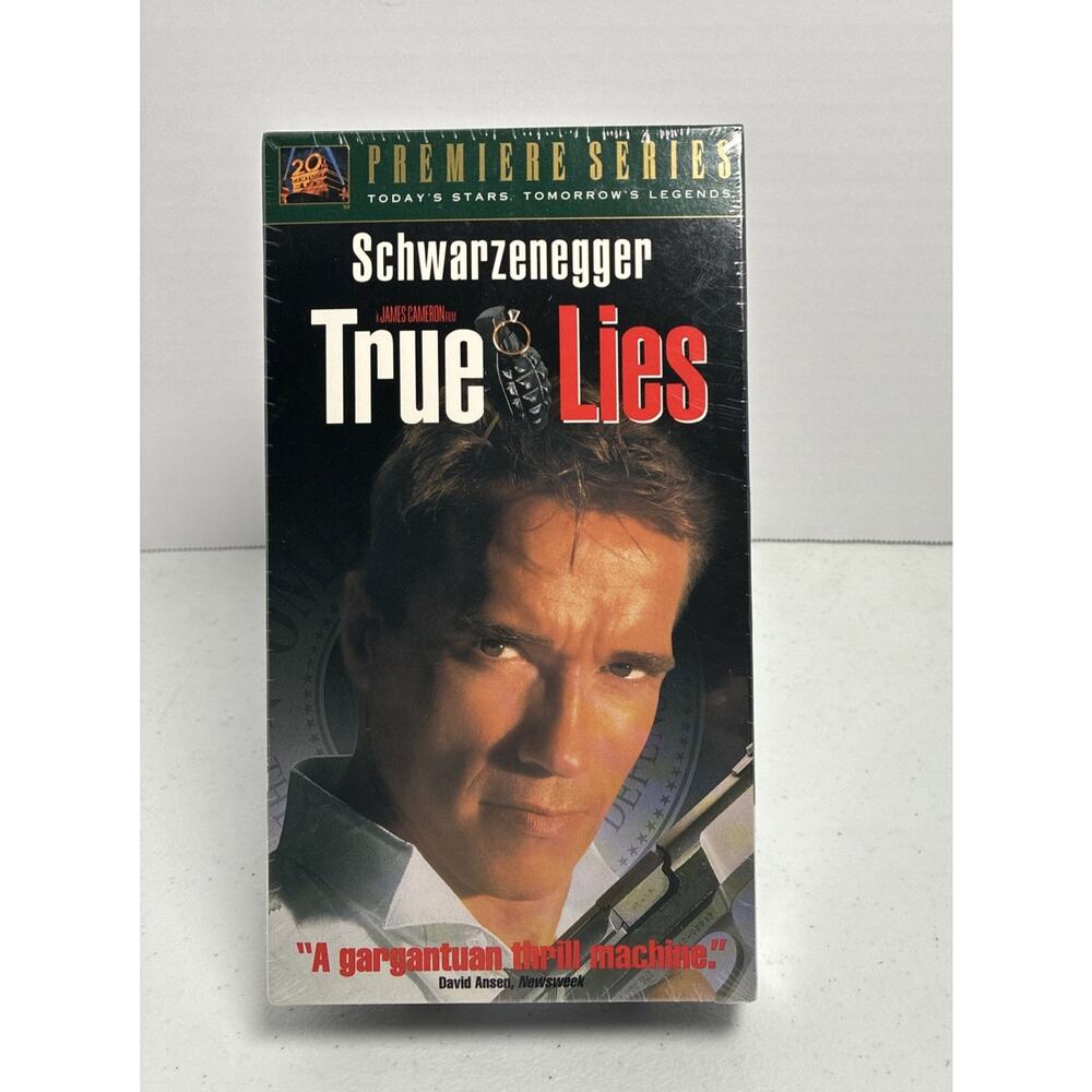 True Lies VHS Schwarzenegger Jamie Lee Curtis Premiere Series RARE SEALED HTF